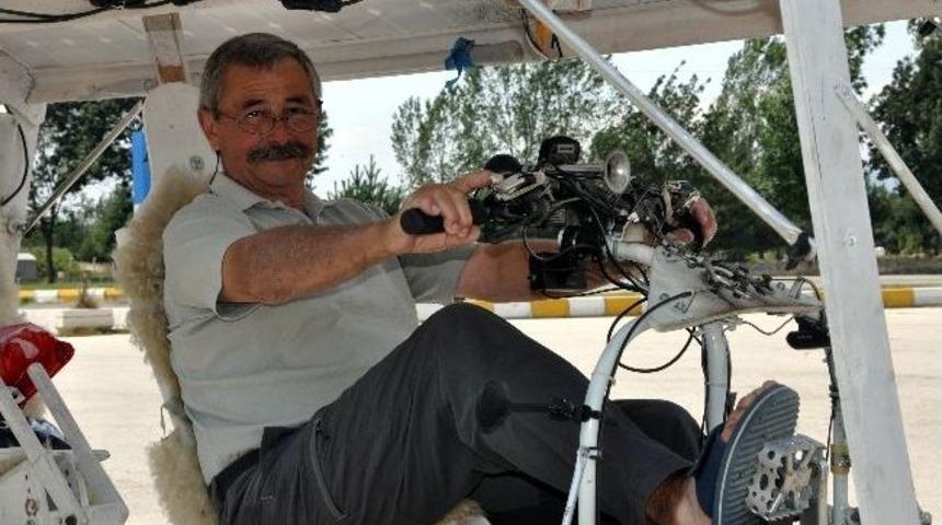 Fransa&rsquo;dan Bolu&rsquo;ya G&uuml;neş Enerjili Bisikletle Geldi