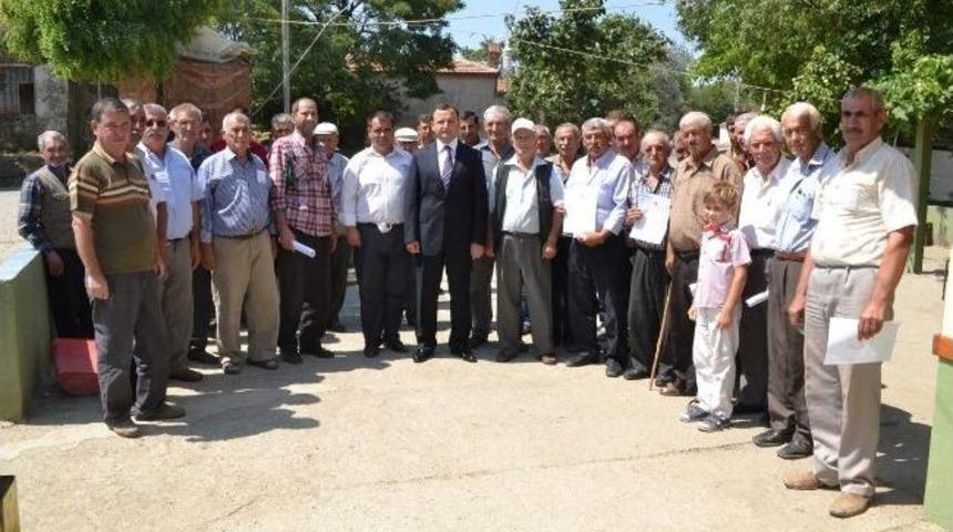 Enez&rsquo;de Toplulaştırılması Tamamlanan Arazilerin Tapuları Dağıtıldı