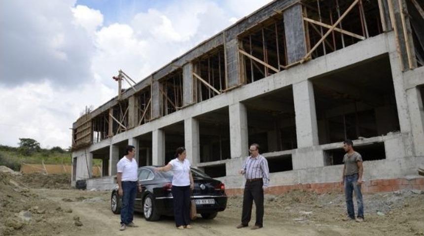 Okul İnşaatı Son S&uuml;rat Devam Ediyor