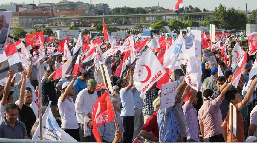 SP'nin Mısır'daki Darbeyi Protesto Mitingi Başladı