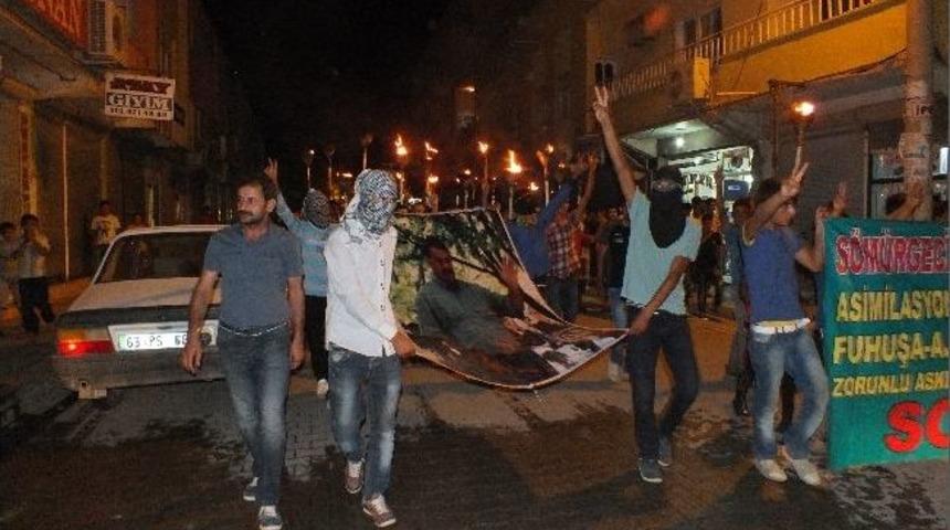 Ceylanpınar&rsquo;da Meşaleli Y&uuml;r&uuml;y&uuml;ş Yapıldı