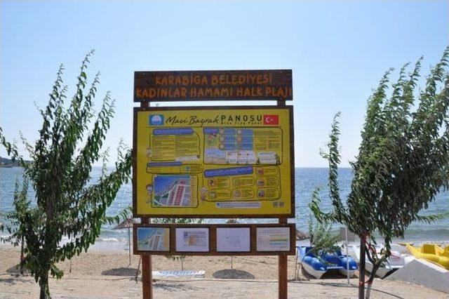 Karabiga Belediyesine Mavi Bayrak 1