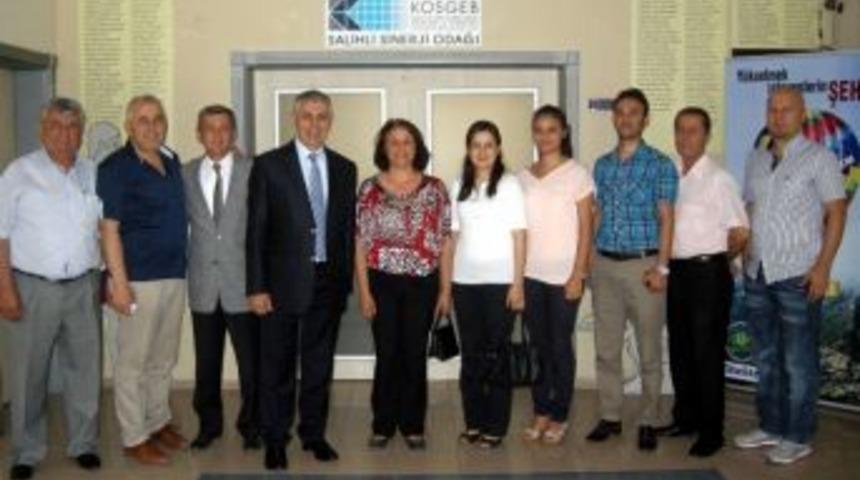 Salihli'de Sgk M&uuml;d&uuml;r&uuml;nden Y&uuml;ksel&rsquo;e Tebrik Ziyareti