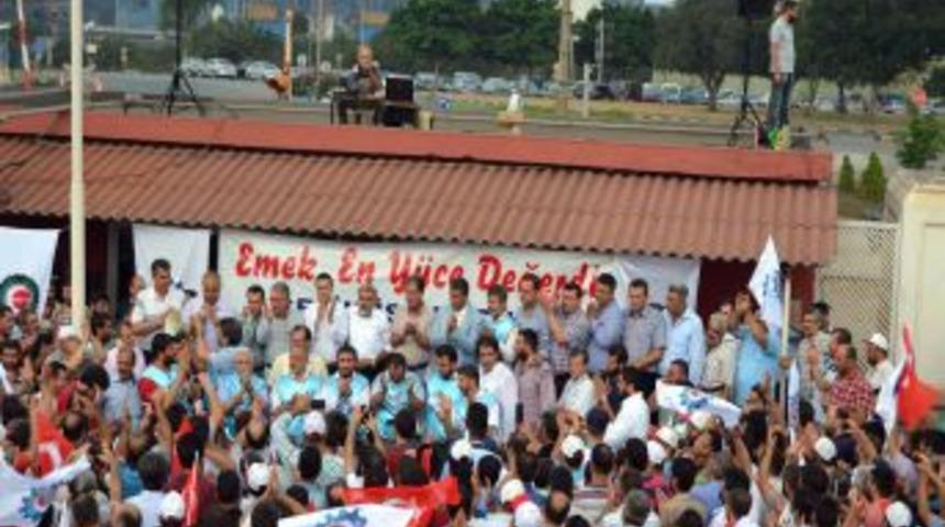 İsdemir&rsquo;de Grev Başladı