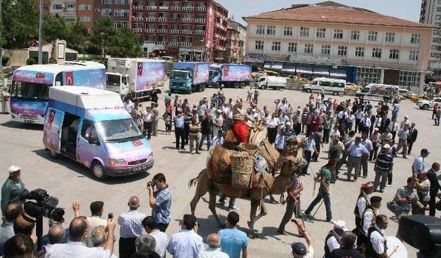 “bozok Bereket Kervanı” Develerle Yola Çıktı