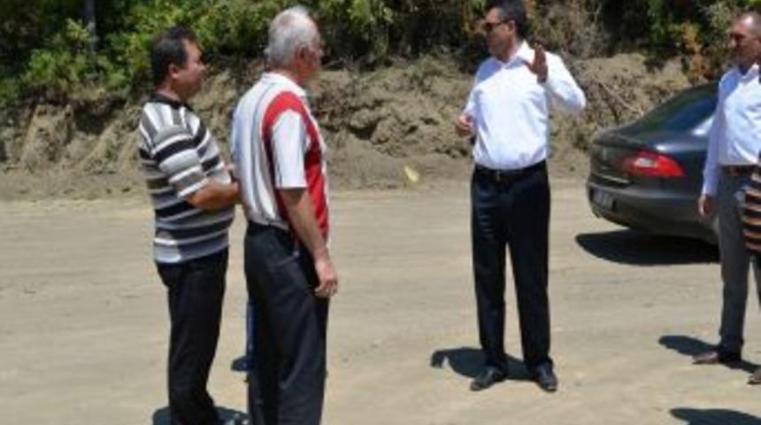 Başkan Sezer, Yeni Pazar Yerindeki &Ccedil;alışmaları Inceledi