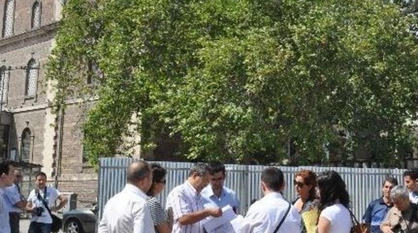 Mahkemelik Olan İnşaat Alanında Bilirkişi Heyeti Keşif Yaptı