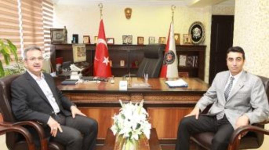 Başkan K&ouml;şker'den Yeni Emniyet M&uuml;d&uuml;r&uuml;'ne Ziyaret