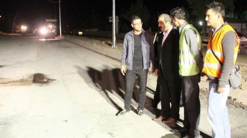 Başkan &Uuml;rg&uuml;p, Asfaltlama &Ccedil;alışmalarını İnceledi