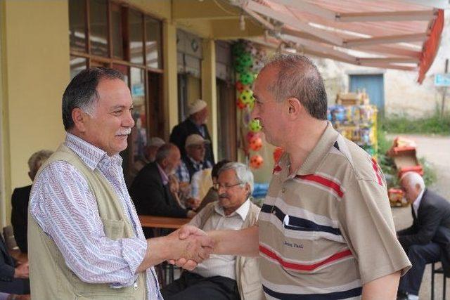 Ak Parti’nin Şalpazarı Belediye Başkan Aday Adayı Necati Selvitop Başkan Gibi Çalışıyor