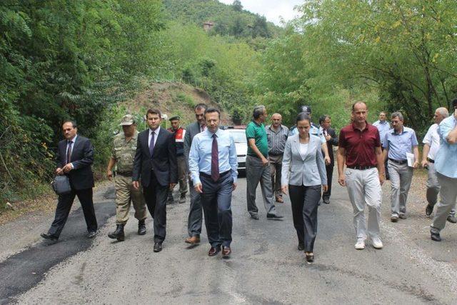 Vali Aksoy Salıpazarı'nda Incelemelerde Bulundu