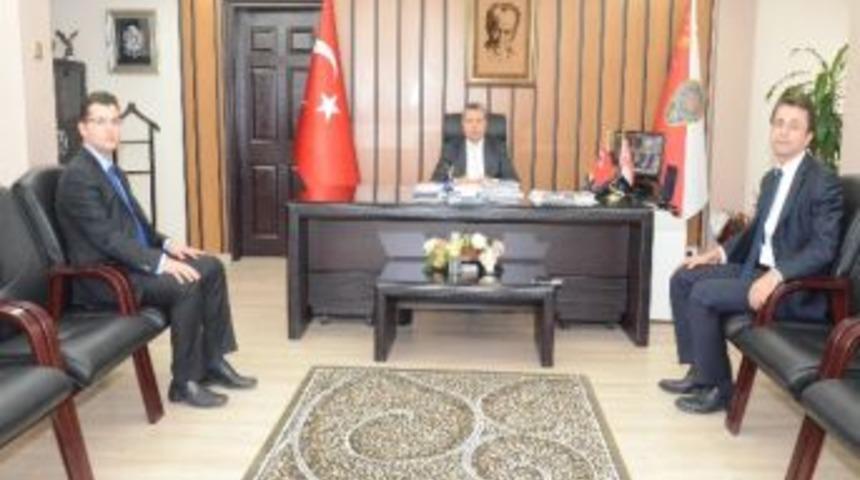 Kaymakam Adaylarından İl Emniyet M&uuml;d&uuml;r&uuml; Aktaş&rsquo;a Ziyaret