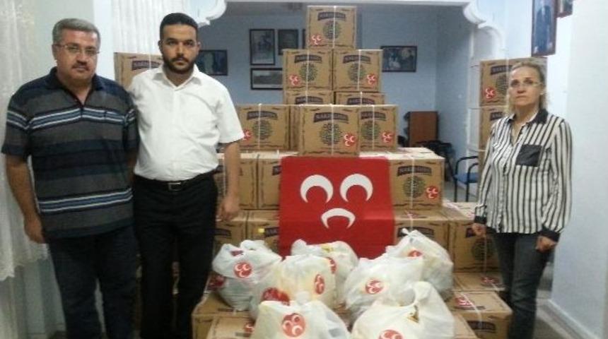 Sorgun Mhp İl&ccedil;e Teşkilatından Bin Aileye Gıda Yardımı