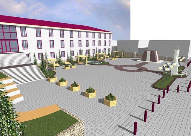 Hanak Hükümet Konağı Önü Modern Görünümüne Kavuşuyor 1