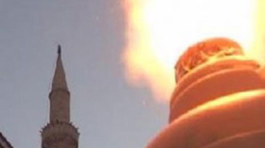 İftar topu 5 dakika &ouml;nce patladı