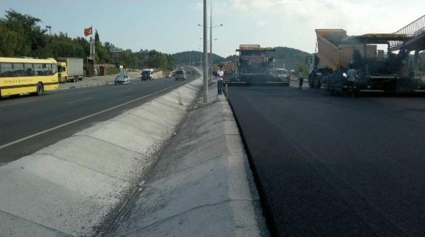 Rapor Alamayan Mudanya Yolu Yeniden Asfaltlanıyor
