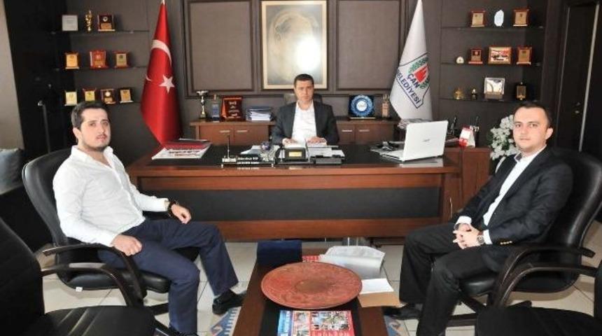 &Ccedil;an M&uuml;hendisler Platformu&rsquo;ndan Başkan Kuzu&rsquo;ya Ziyaret