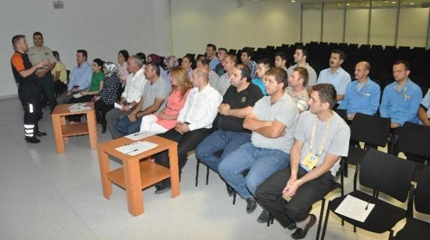 Merinos Akkm Personeline &lsquo;temel Afet Bilinci&rsquo; Eğitimi Veriliyor