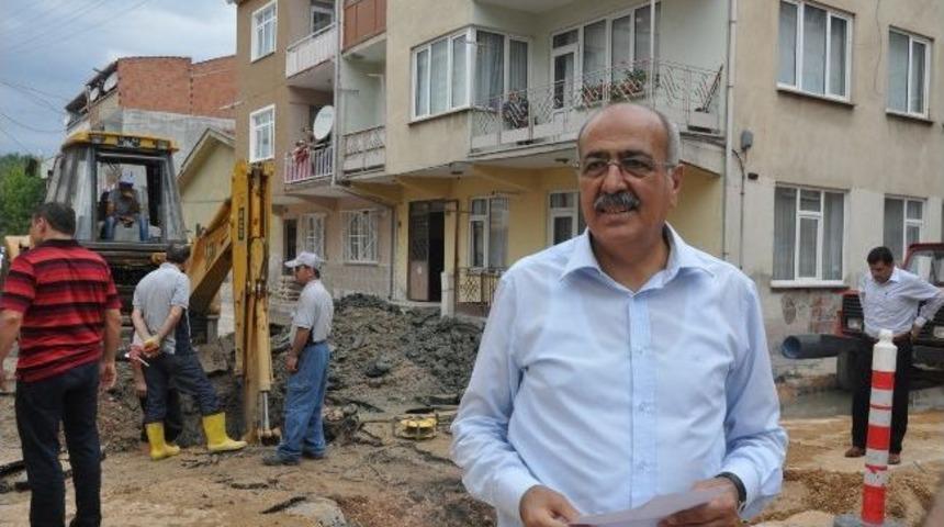 İneg&ouml;l&rsquo;de Kanalizasyonlar Yenileniyor