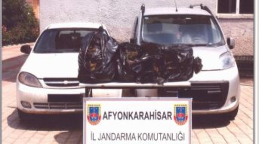 Afyonkarahisar&rsquo;da Jandarmadan Esrar Operasyonu