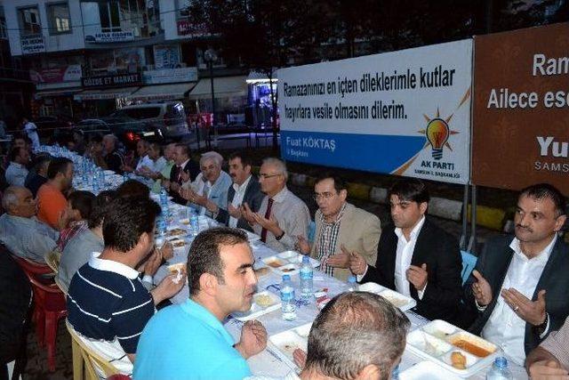 Ak Partililer Salıpazarı’nda İftarda Buluştu