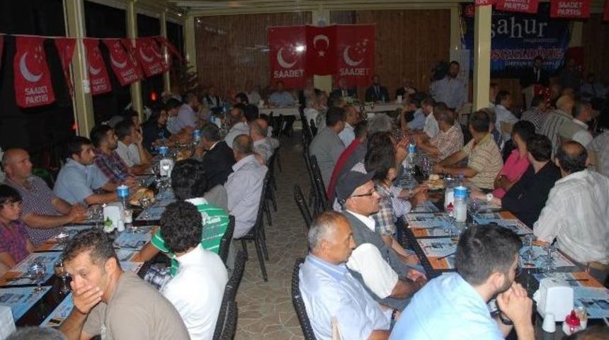 Saadet Partisi Genel Başkanı Mustafa Kamalak Giresun'da Partisinin Geleneksel Sahur Programına Katıldı