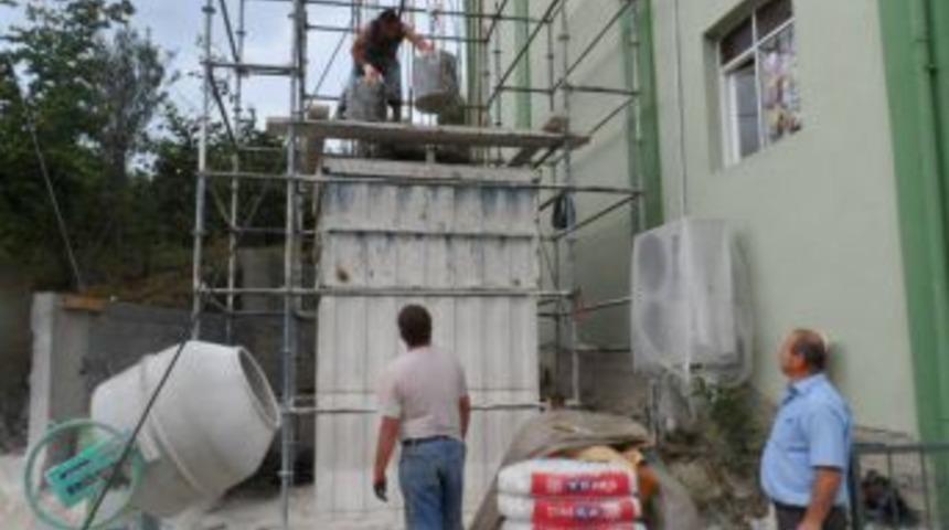 Tekke Mahallesi Camisine Minare yapımına başlandı