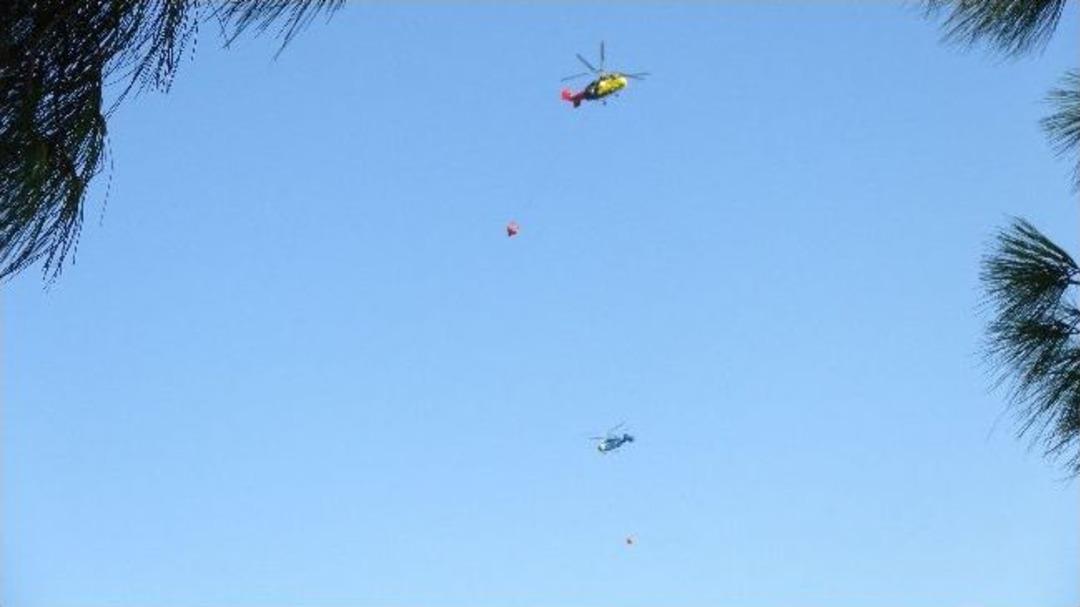 Fatmalar Dağında Orman Yangını Devam Ediyor