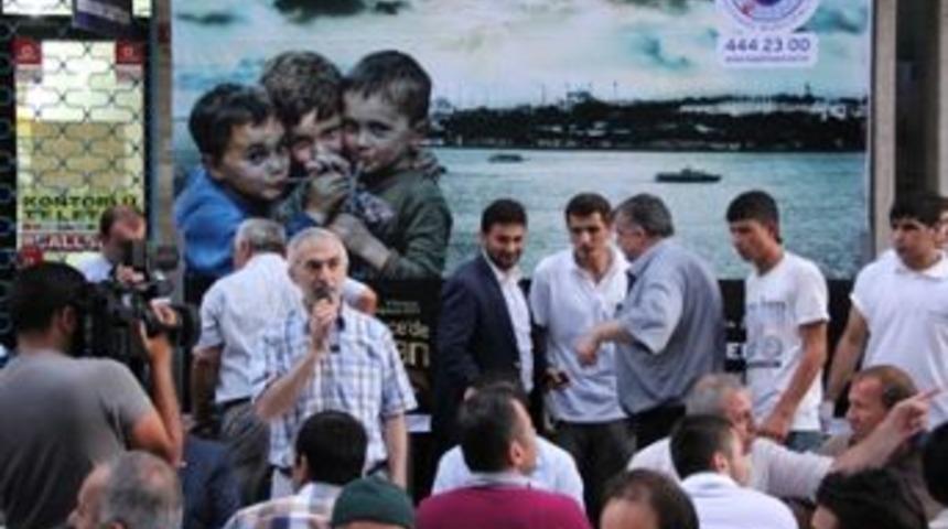 Kağıthane&rsquo;de iftar coşkusu &Ccedil;ağlayan Mahallesindeydi