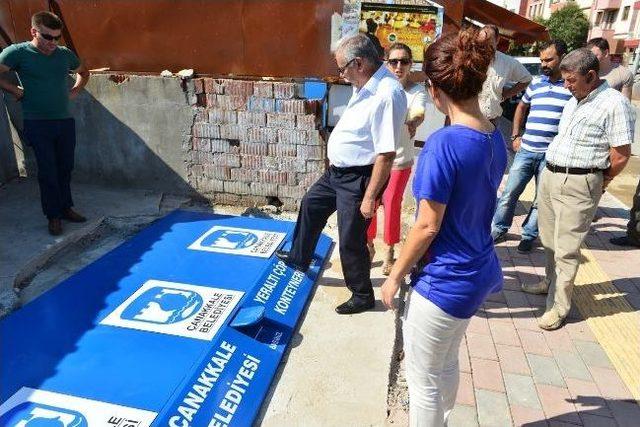 Çanakkale’de Çöp Konteynerleri Yer Altına Alınıyor