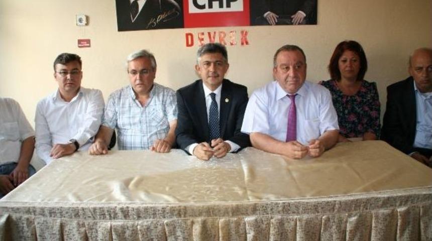Devrek&rsquo;te Chp&rsquo;nin Yeni Başkanı Partililerle Bir Araya Geldi