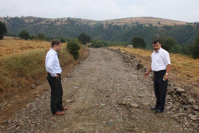 Havza'da Yol Bakım Çalışmaları Denetlendi