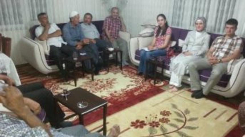 Başkan İsmail Kaymak K&ouml;y Ziyaretin&rsquo;de