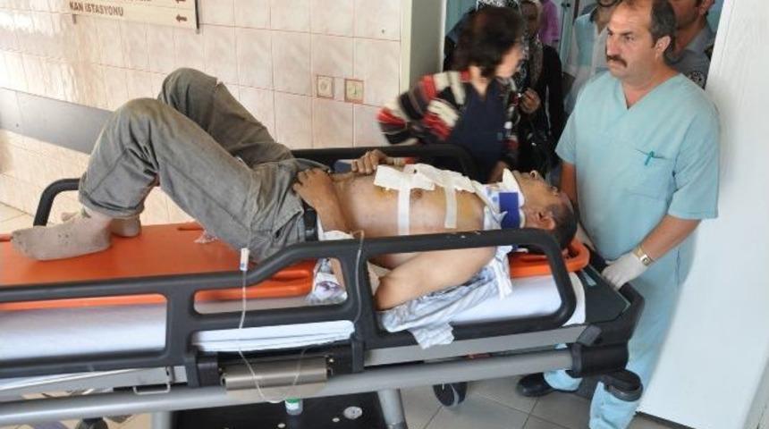Trakt&ouml;r İle Ağa&ccedil; Arasına Sıkışan S&uuml;r&uuml;c&uuml; Yaralandı