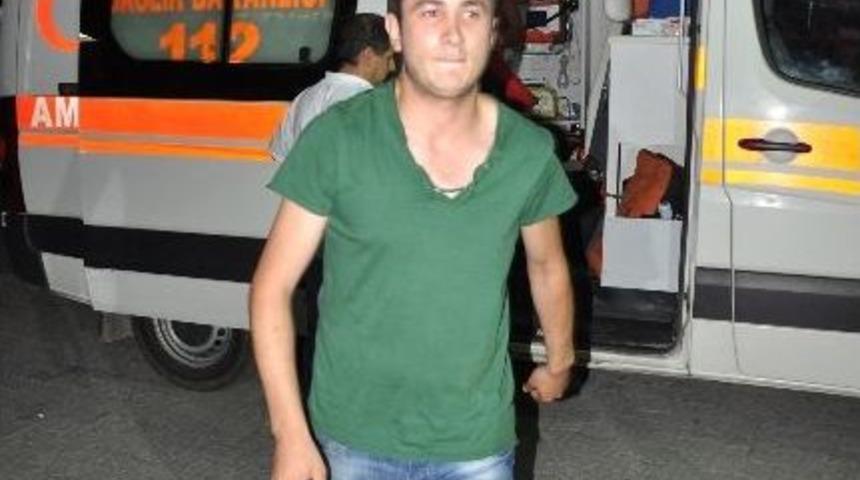 Takla Atan Otomobilden Burnu Bile Kanamadan &Ccedil;ıktı