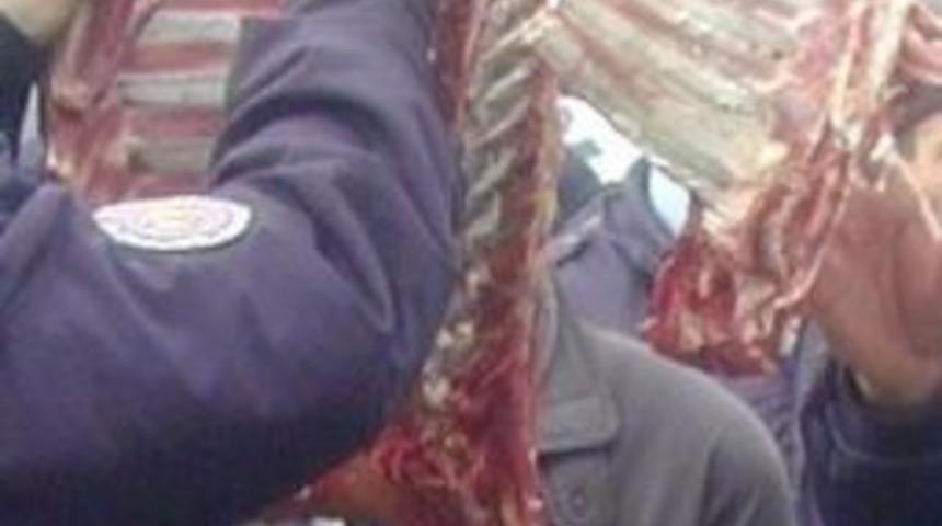 Yakutiye Belediyesi Zabıta Ekiplerinden Ka&ccedil;ak Et Denetimi