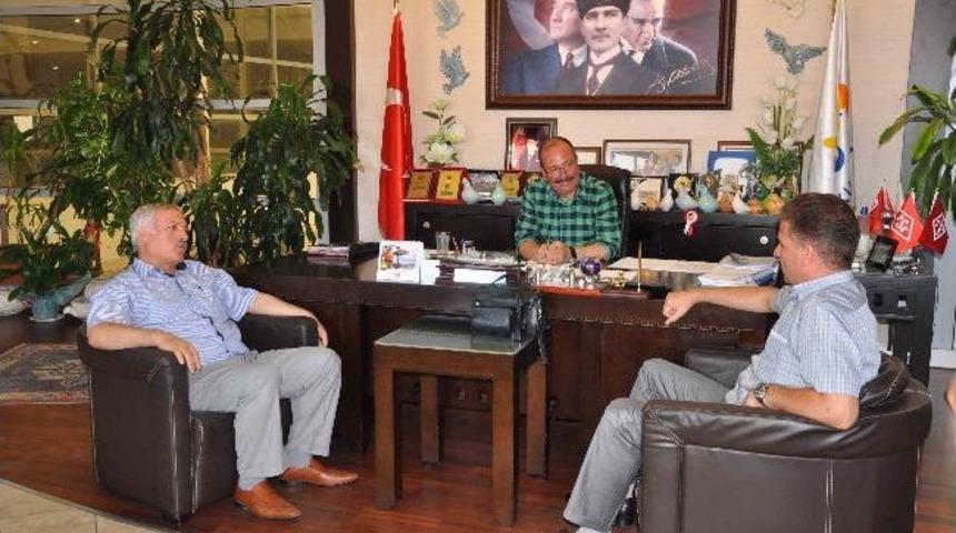 Kuşadası&rsquo;nın Yeni Emniyet M&uuml;d&uuml;r&uuml; Mustafa Topal, Başkan Altung&uuml;n&rsquo;&uuml; Ziyaret Etti