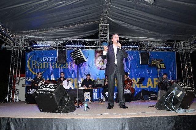 Düzce’de Ramazan Sokağında Konser Ve Söyleşi