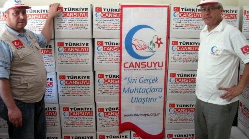Cansuyu Derneğinden Aydın&rsquo;da Gıda Yardımı