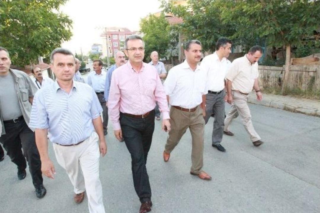 Başkan K&ouml;şker Cumhuriyet Mahallesinde İncelemelerde Bulundu