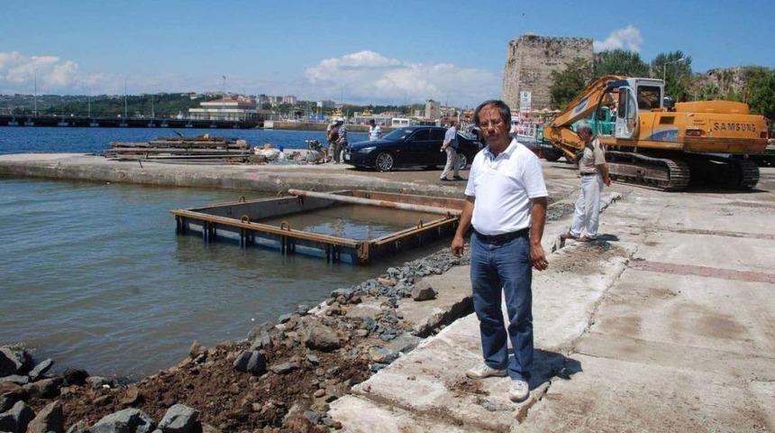 Sinop'ta Yat Bağlama Yeri Onarımı 1. Kısım Inşaatı &Ccedil;alışmaları Başladı