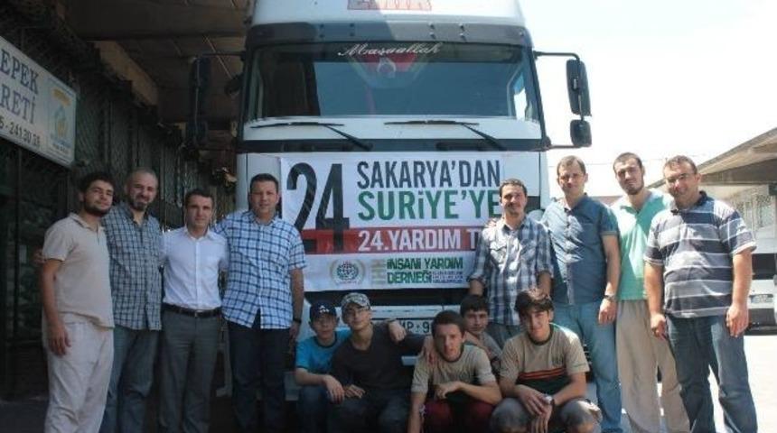 Sakarya İhh&rsquo;den Suriye&rsquo;ye 24. Tır