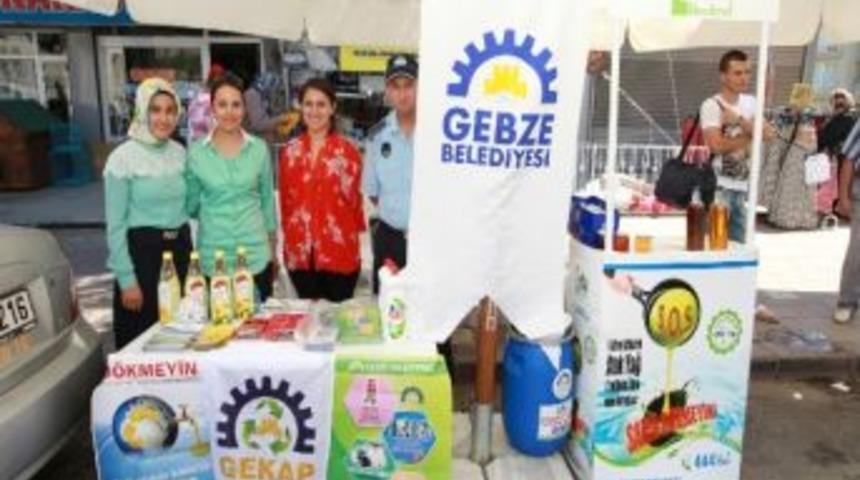Gebze'de Atık Yağlar İ&ccedil;in Tanıtım Standı Kuruluyor