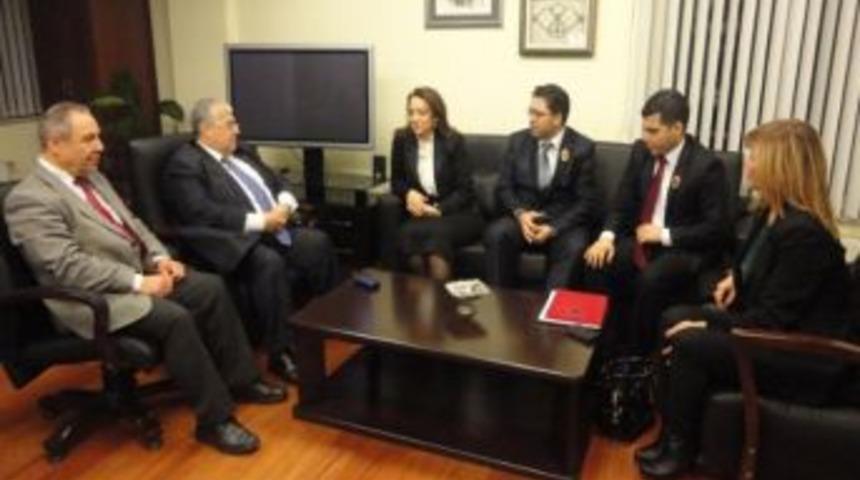 Başkan Atasoy, Dsp Genel Başkanı Masum T&uuml;rker&rsquo;i Ziyaret Etti