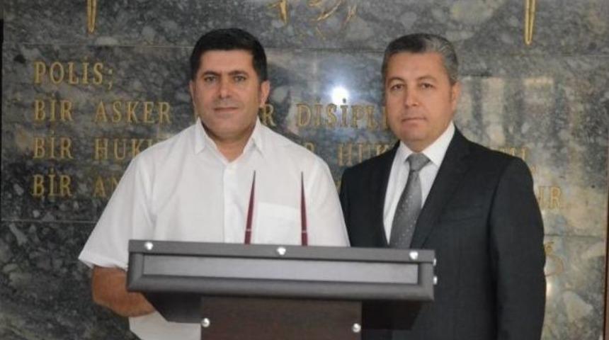 Cumhuriyet Başsavcısı Akdeniz&rsquo;de İl Emniyet M&uuml;d&uuml;r&uuml; Aktaş&rsquo;a Ziyaret