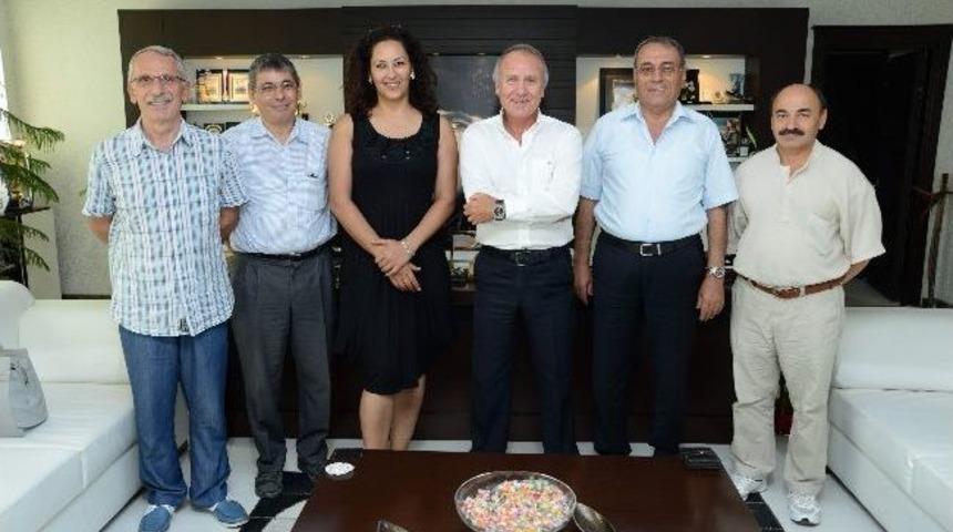 Başkan Evcilmen&rsquo;e Ziyaret&ccedil;i Akını