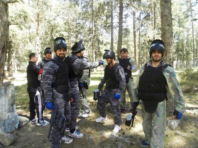 Milli Güreşçiler, Paintball Oynayarak Stres Attı