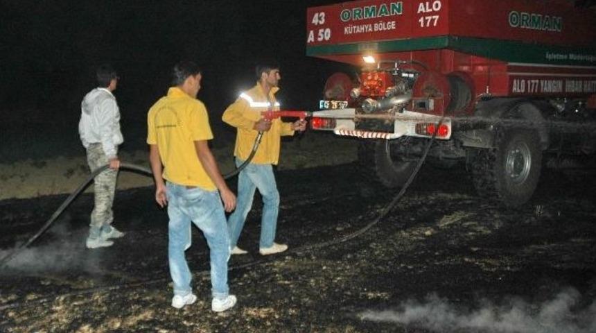 Simav&rsquo;da Korkutan Tarla Yangını