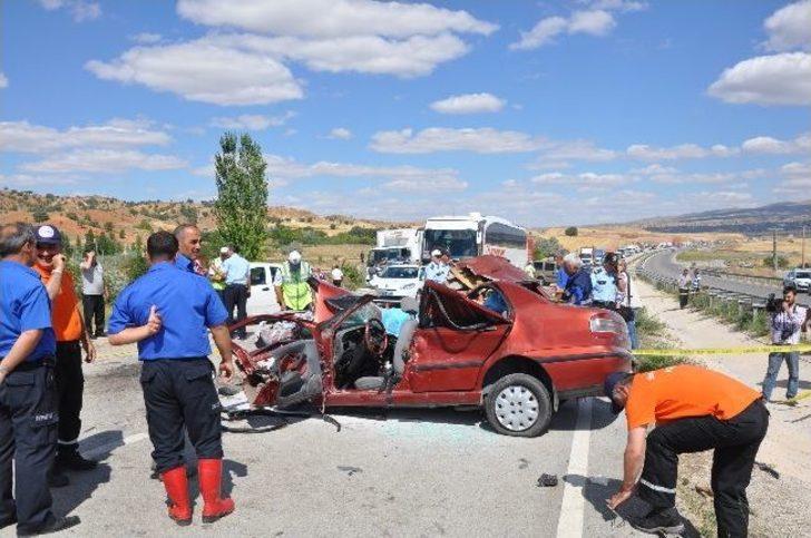 Kırıkkale'de feci kaza: 5 ölü, 2 yaralı G5