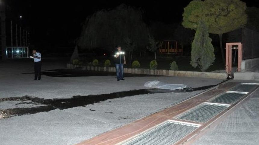 Giriş kapısı altında can verdi